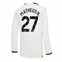 Pánský Fotbalový dres Manchester City Matheus Nunes #27 2023-24 Venkovní Dlouhý Rukáv